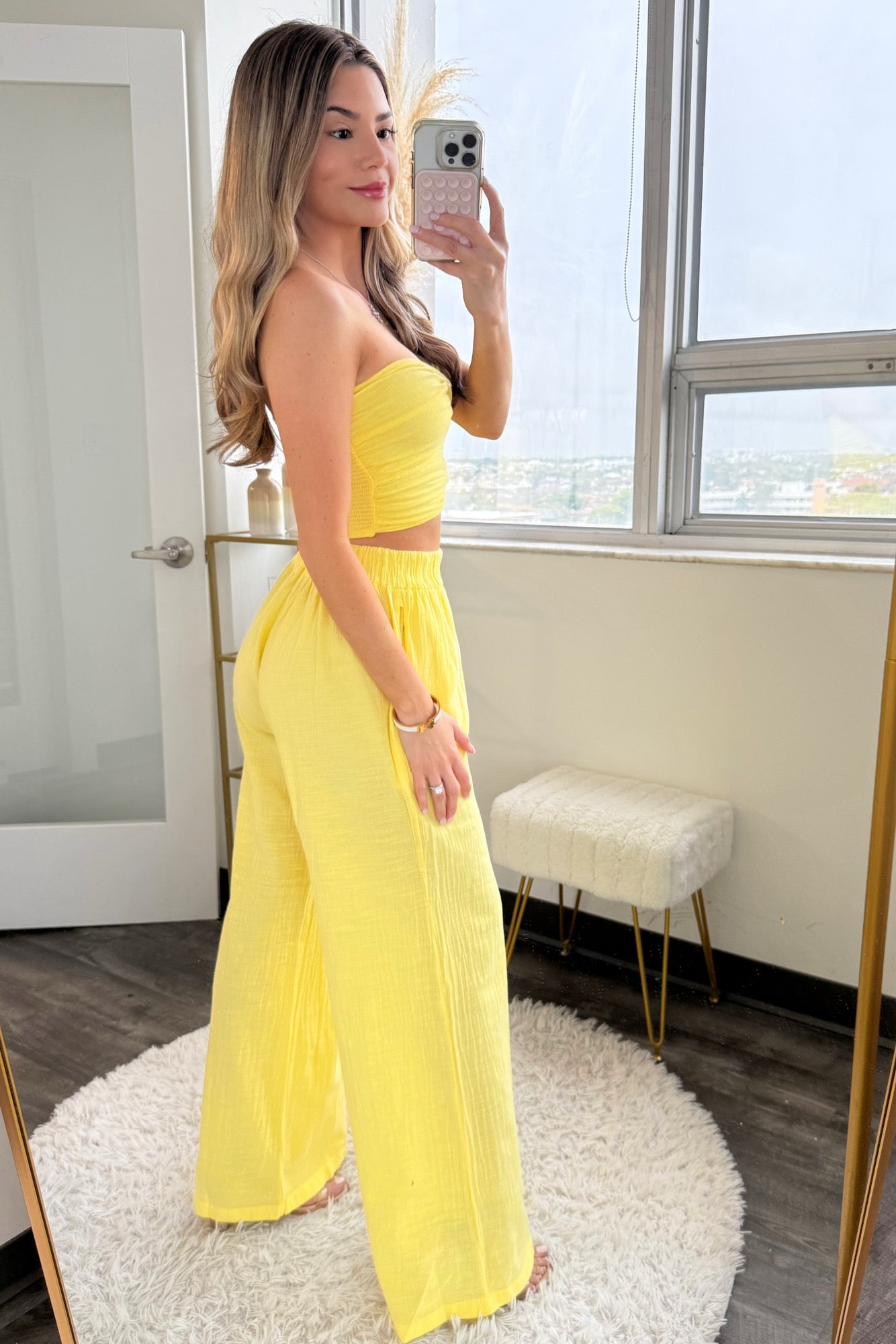 Bimini Pant set - Lemon