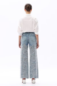 Gigi Rose lace jeans - Restock