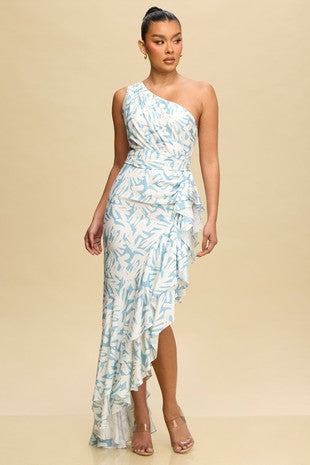Marina Ruffle gown