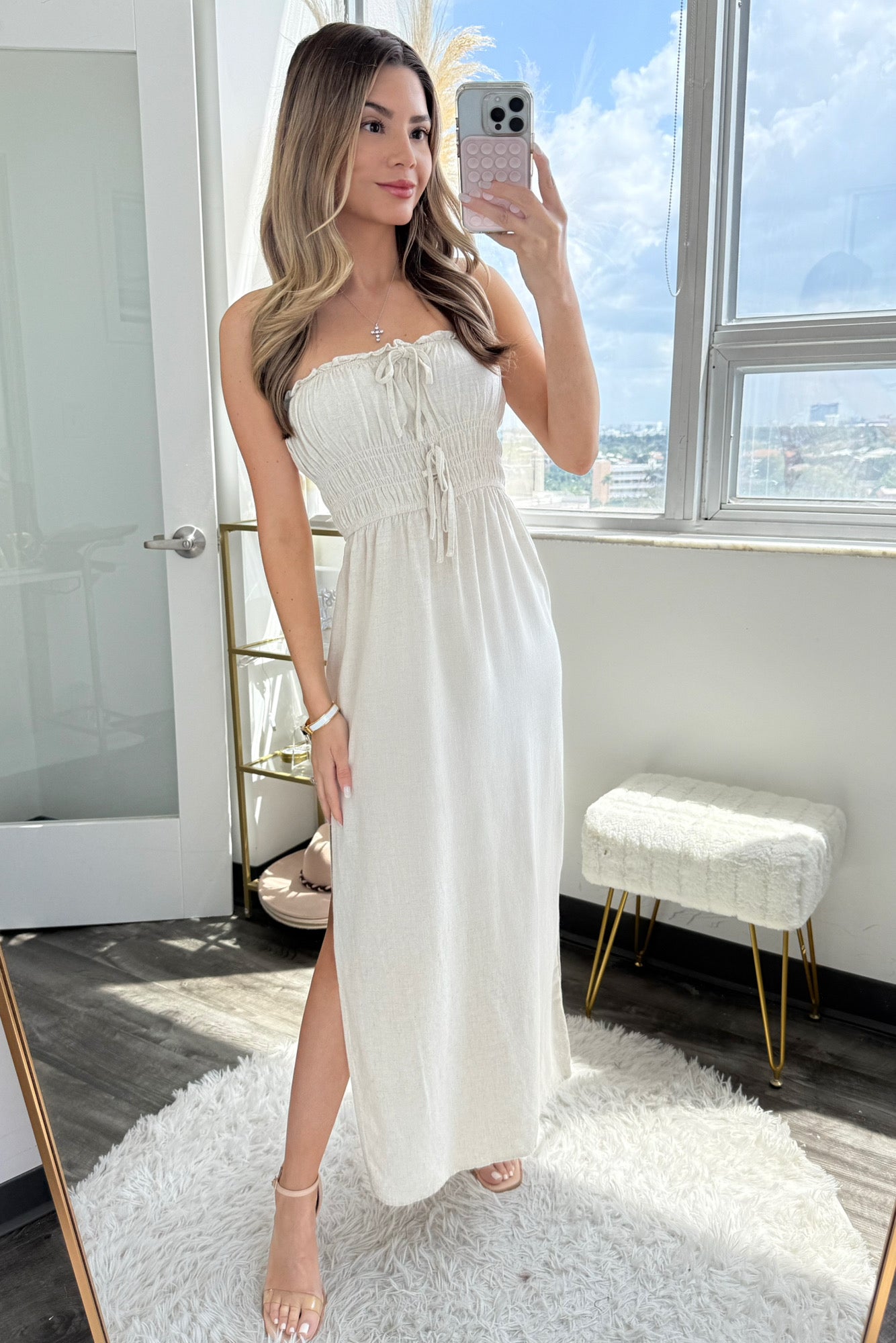 Melissa Smocked maxi