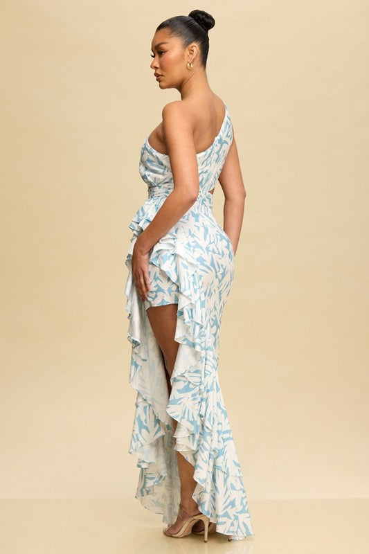 Marina Ruffle gown