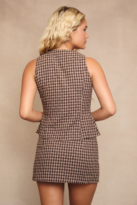 Rory Plaid Skirt set
