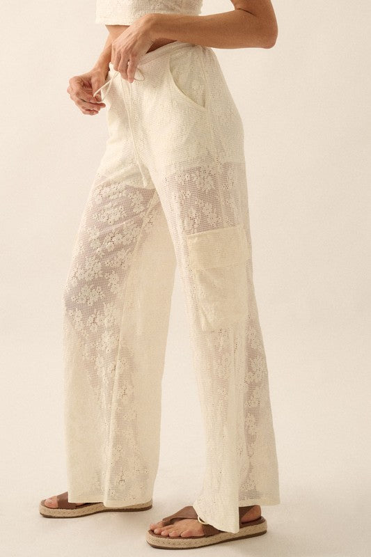 Tinsley Floral Lace crop