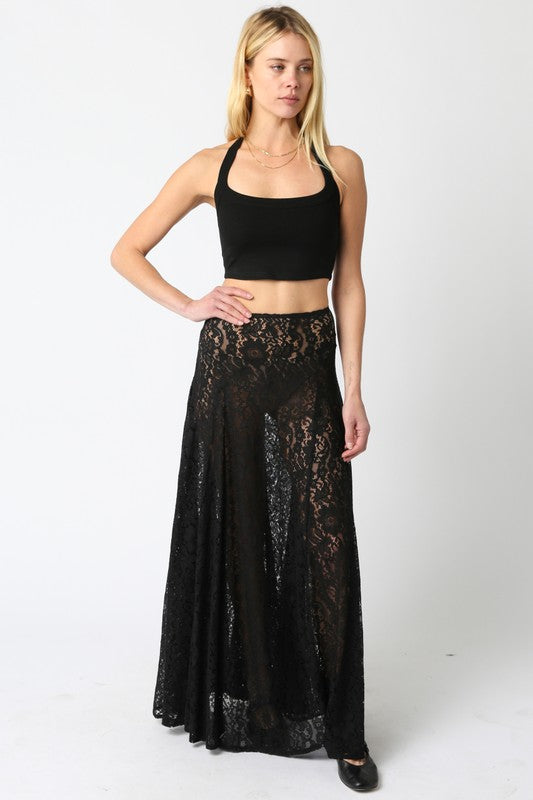 Georgina Lace Maxi skirt