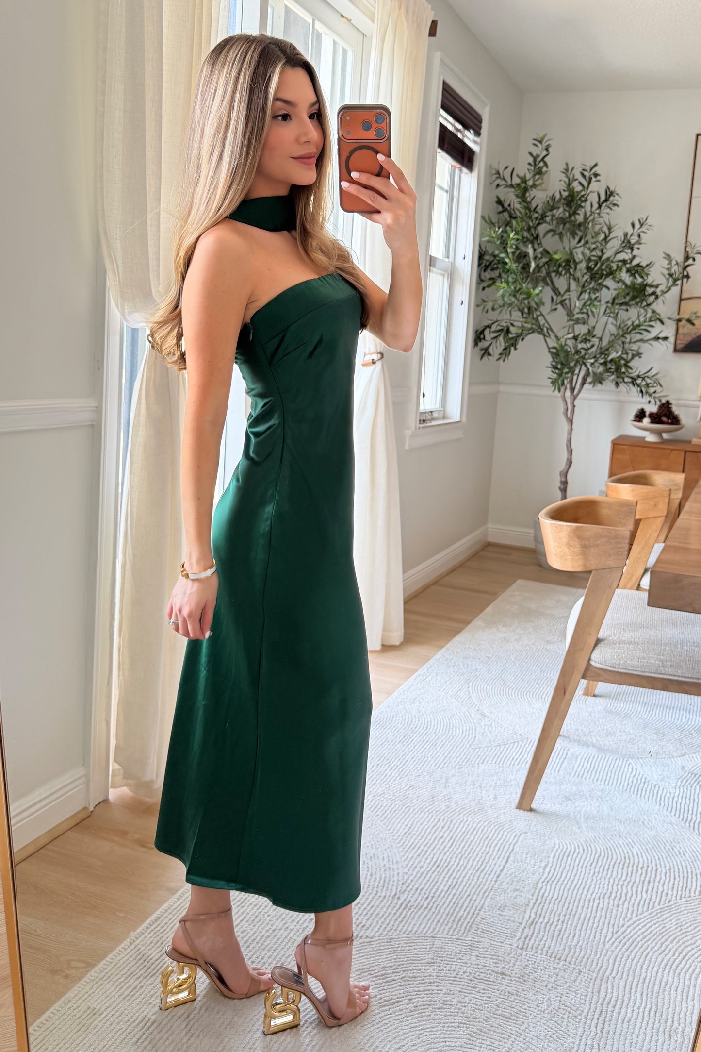 Limited-Time Sale Kristen Satin dress