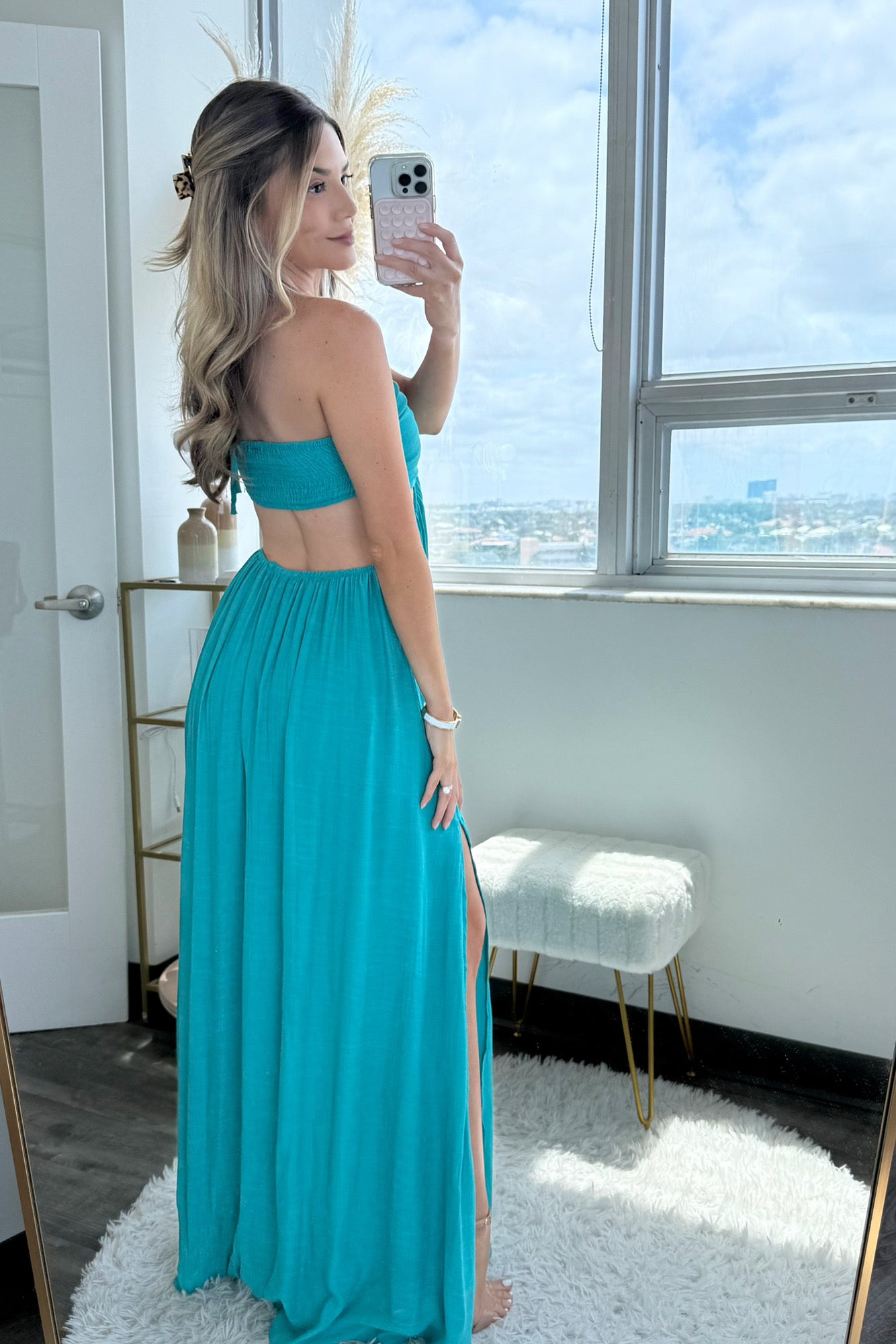 Isabella Maxi dress - turquoise