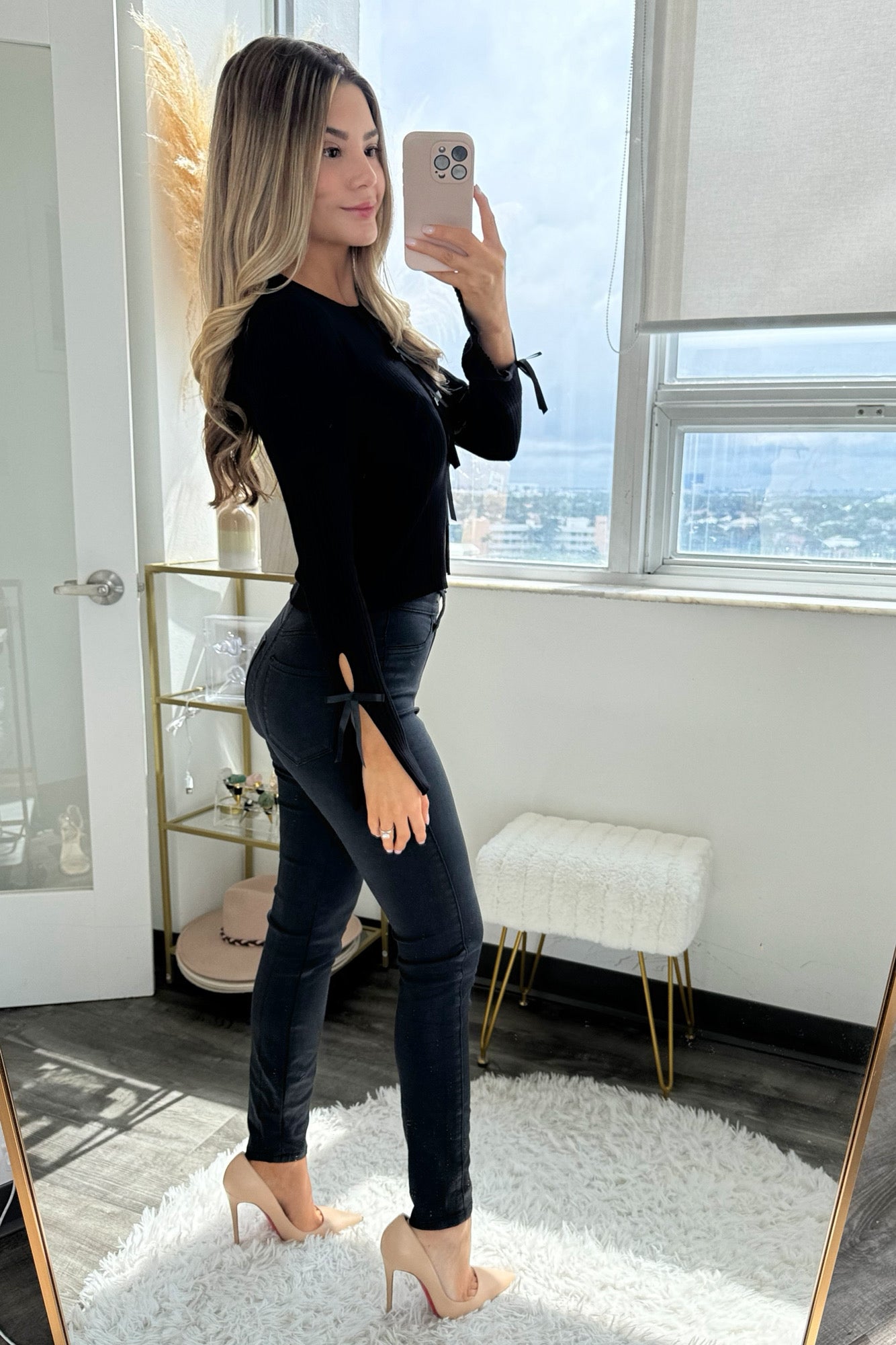 Taylor Tie knit - Black ( Restock)