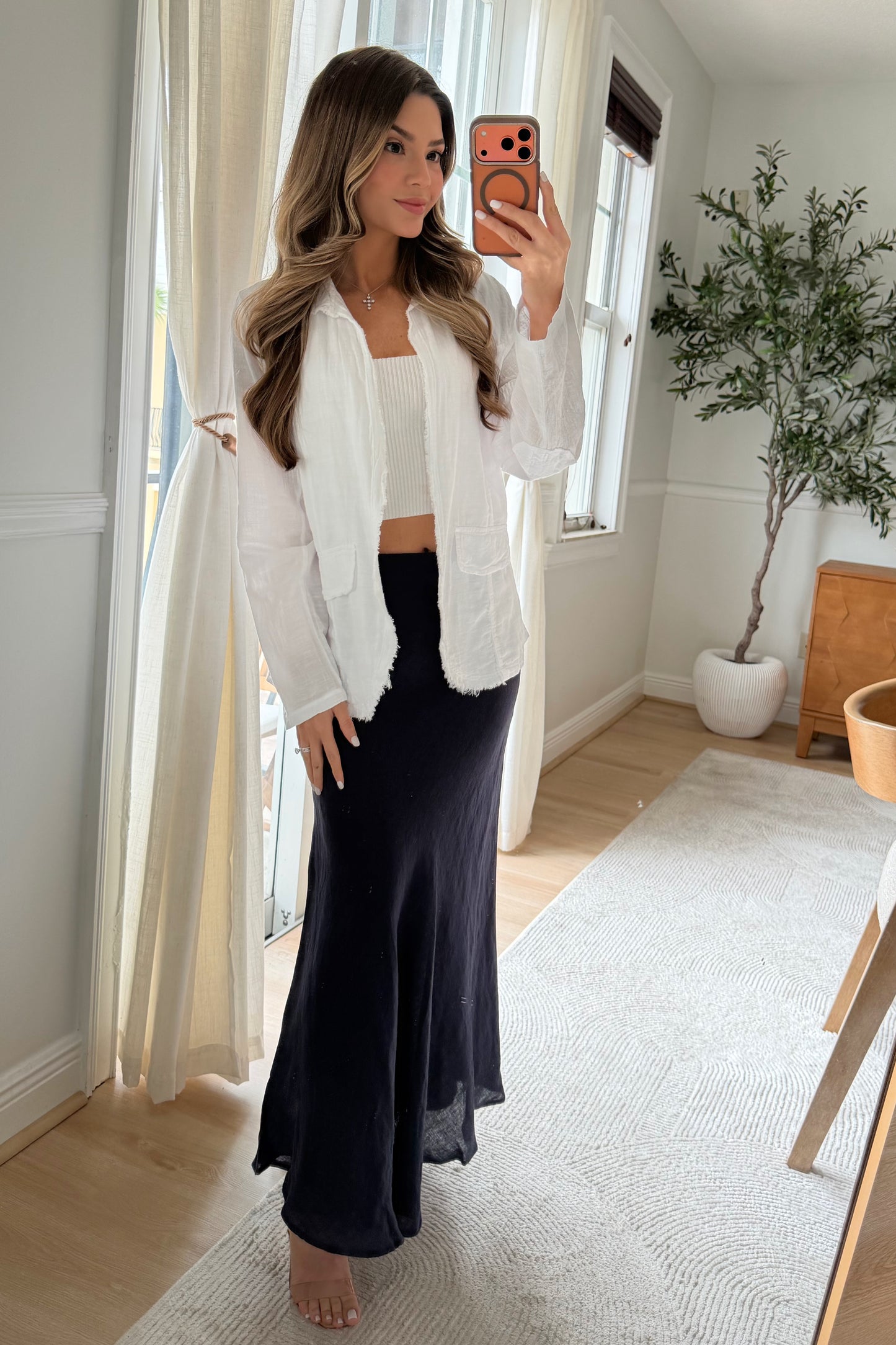 Brittany Linen skirt