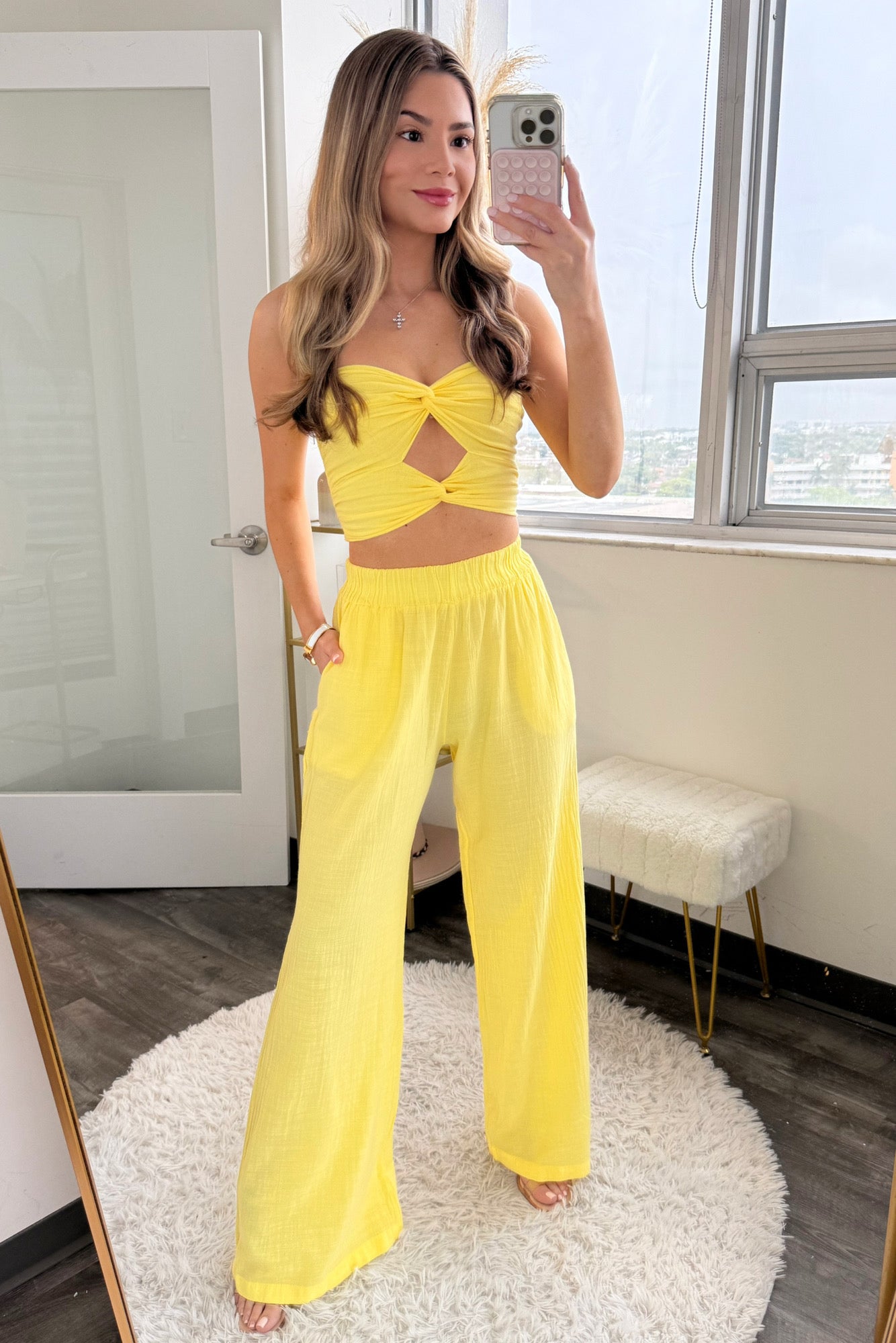 Bimini Pant set - Lemon