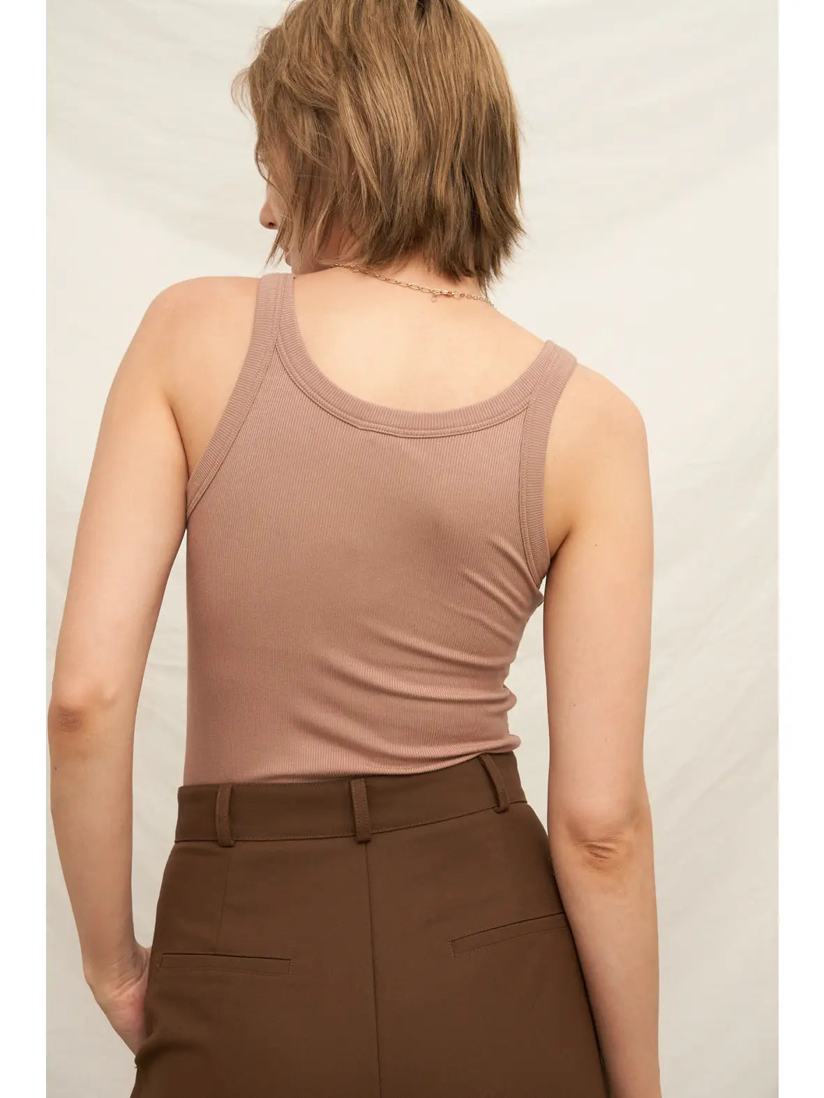 Kristen Built in Bra tank - Mocha