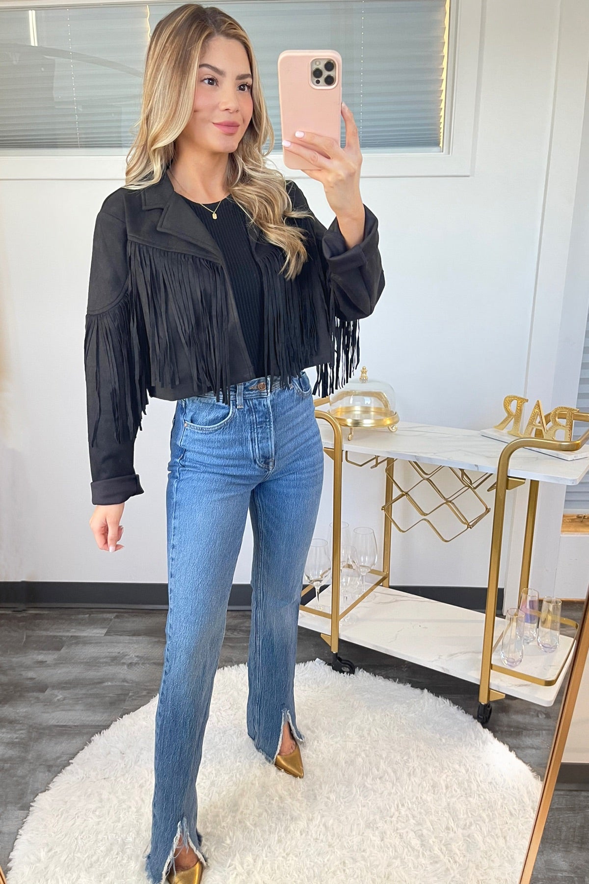 Brianna Fringe Suede jacket