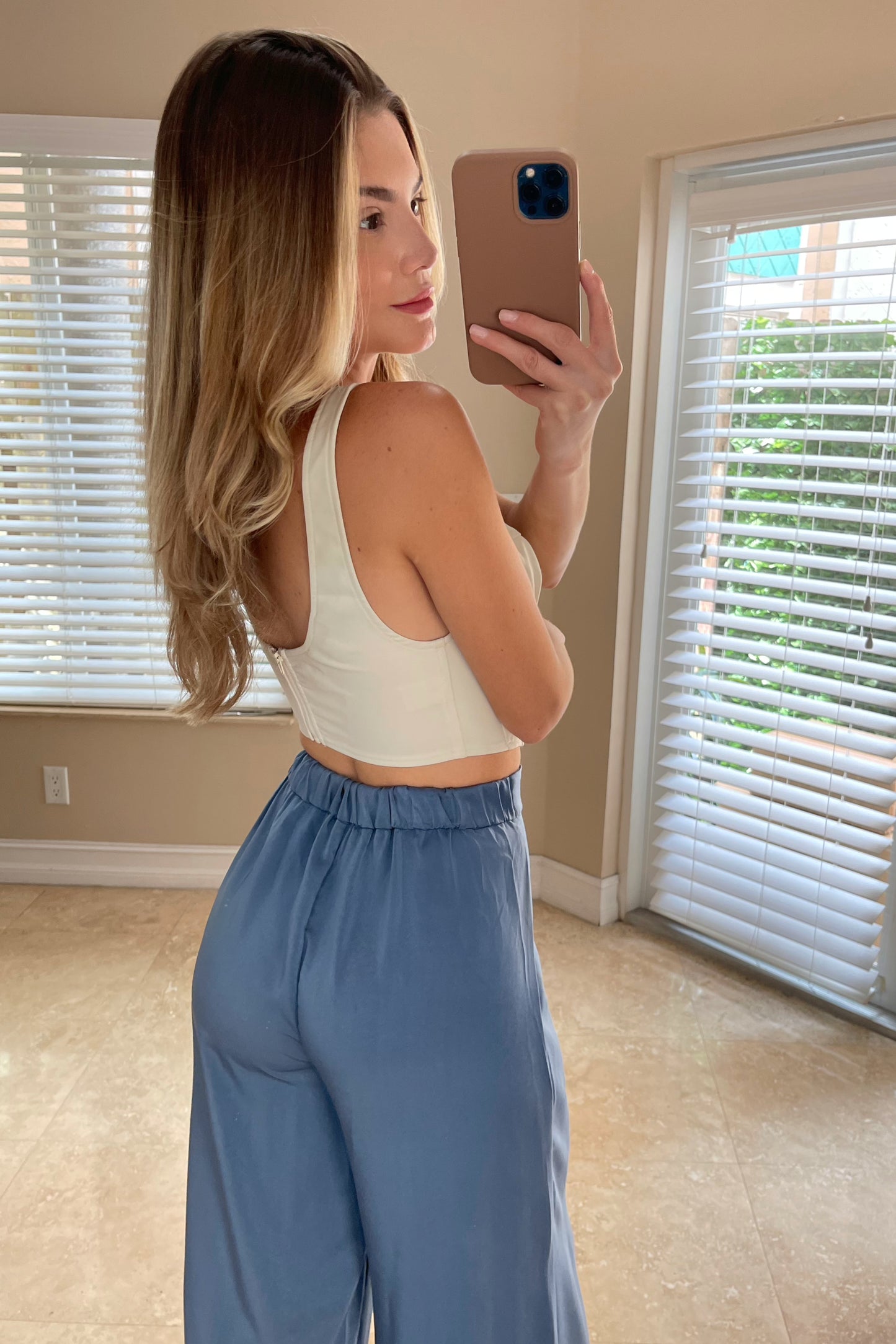 Caroline Corset crop - Beige