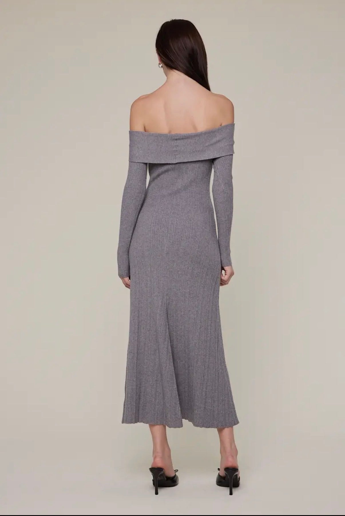 Lydia Off-Shoulder Knit dress