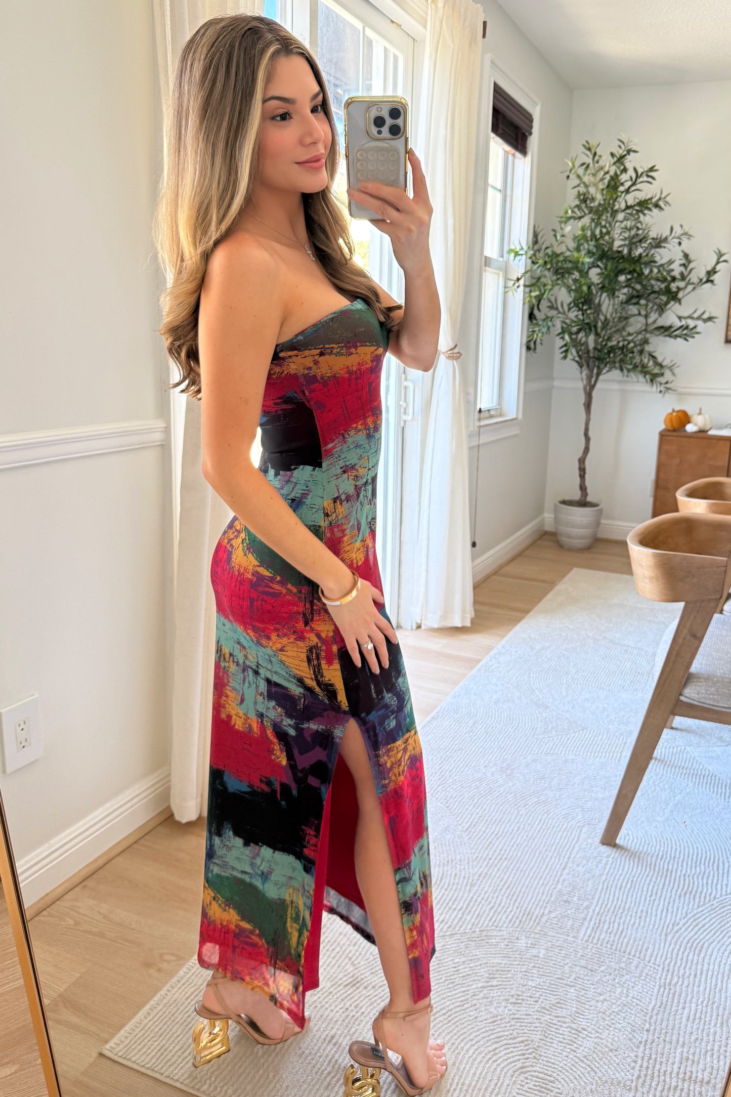 Evelyn Strapless dress