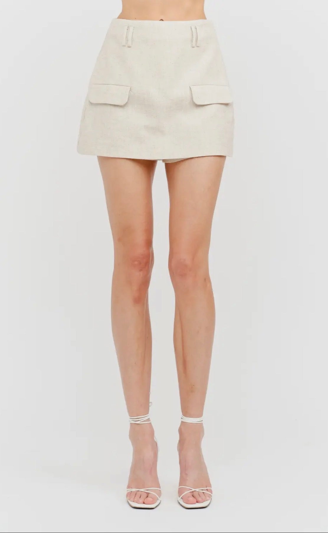 Addison Linen Skort