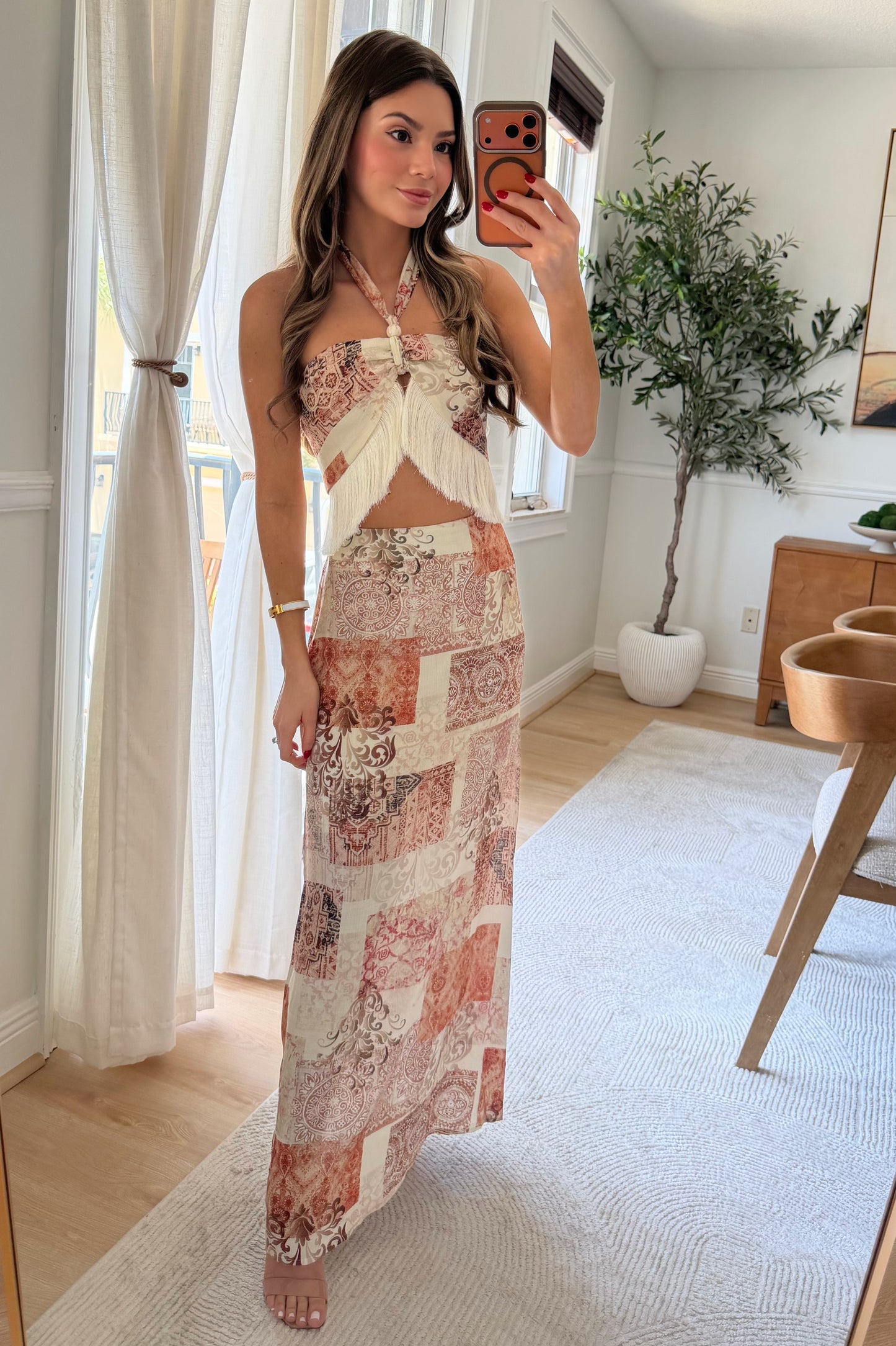 Sedona Fringe Skirt set