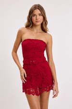 Charlotte Lace Dress with shorts
