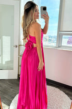 Daphne Pleated gown