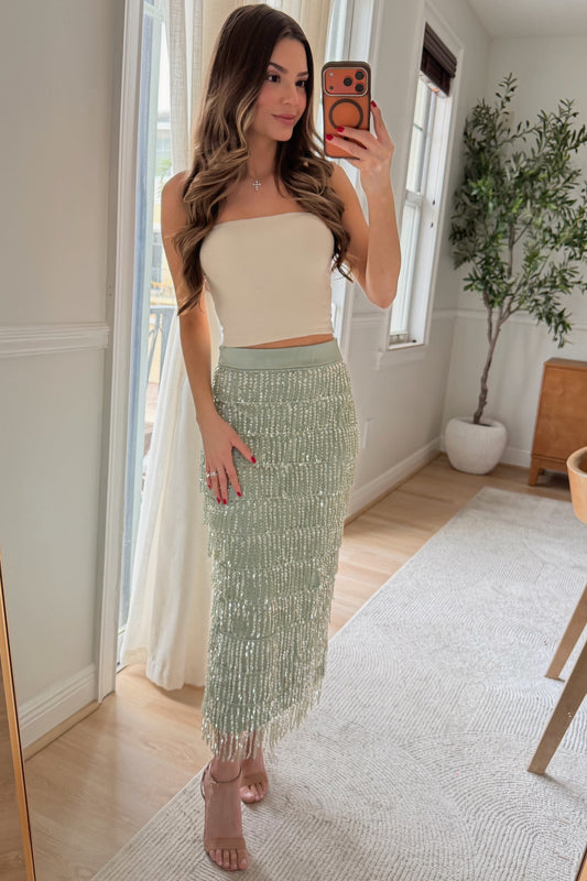 Olivia Fringe skirt