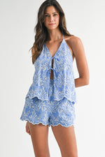 Bella Eyelet Short set