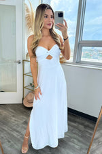 Tina Strapless dress - White