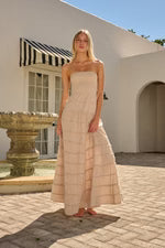 Clara Smocked maxi - Beige