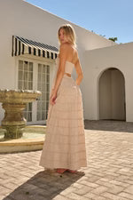 Clara Smocked maxi - Beige