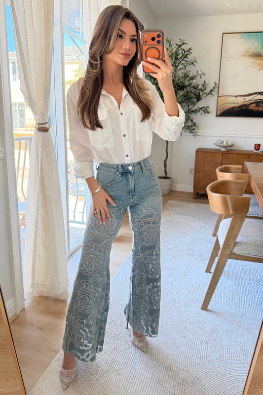 Brianna Button down top - Restock