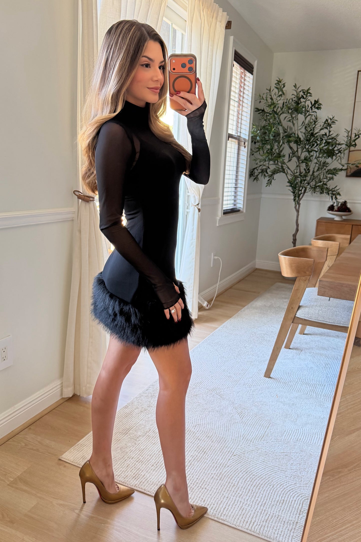 Serena Fur dress