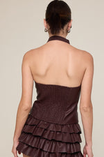 Misha Leather top