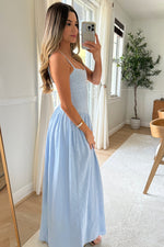 Taylor Corset Maxi dress - Blue