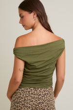Sienna top - Olive green