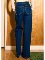 Noelle Studed denim