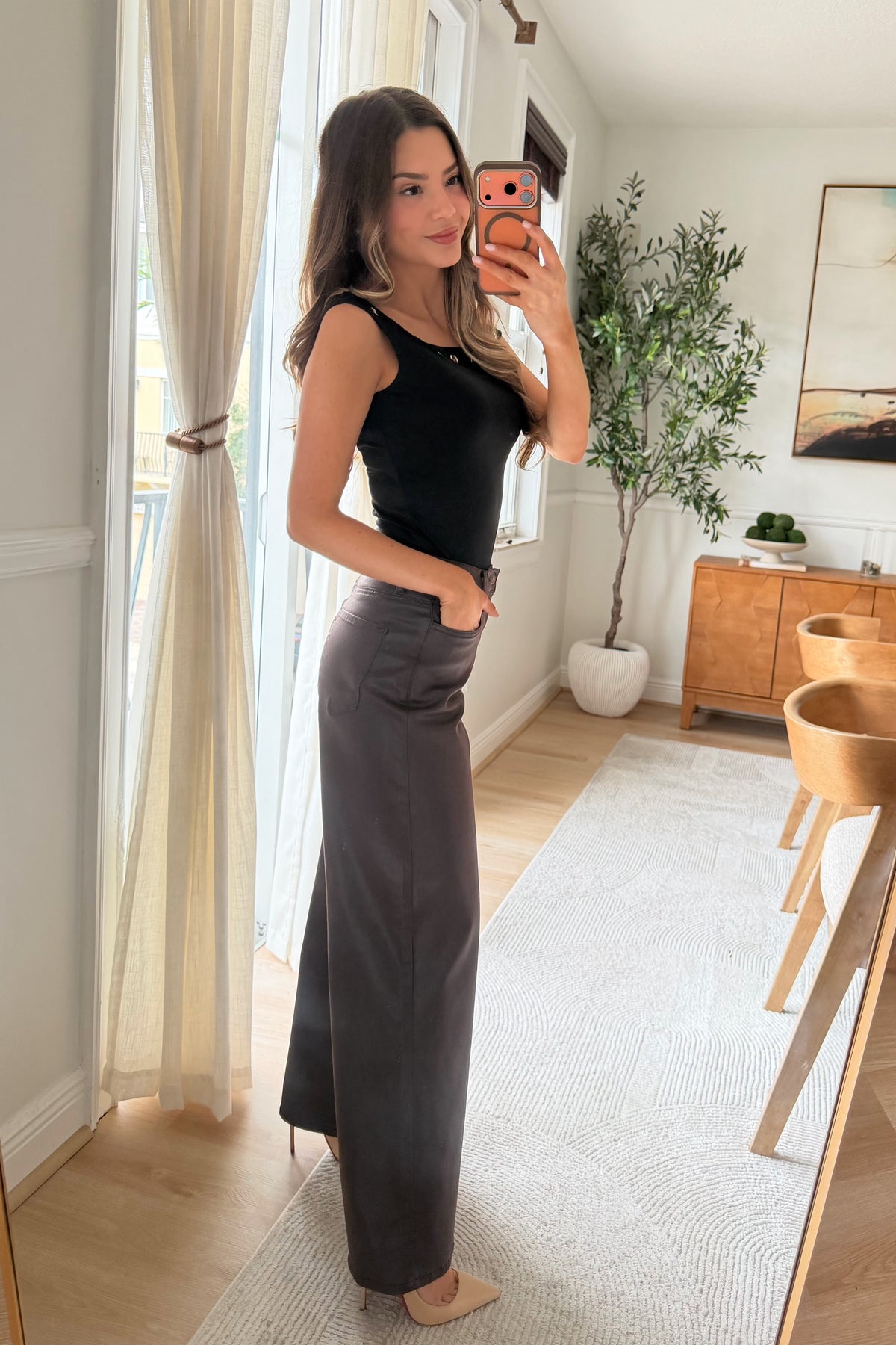 Monroe Coated Jeans