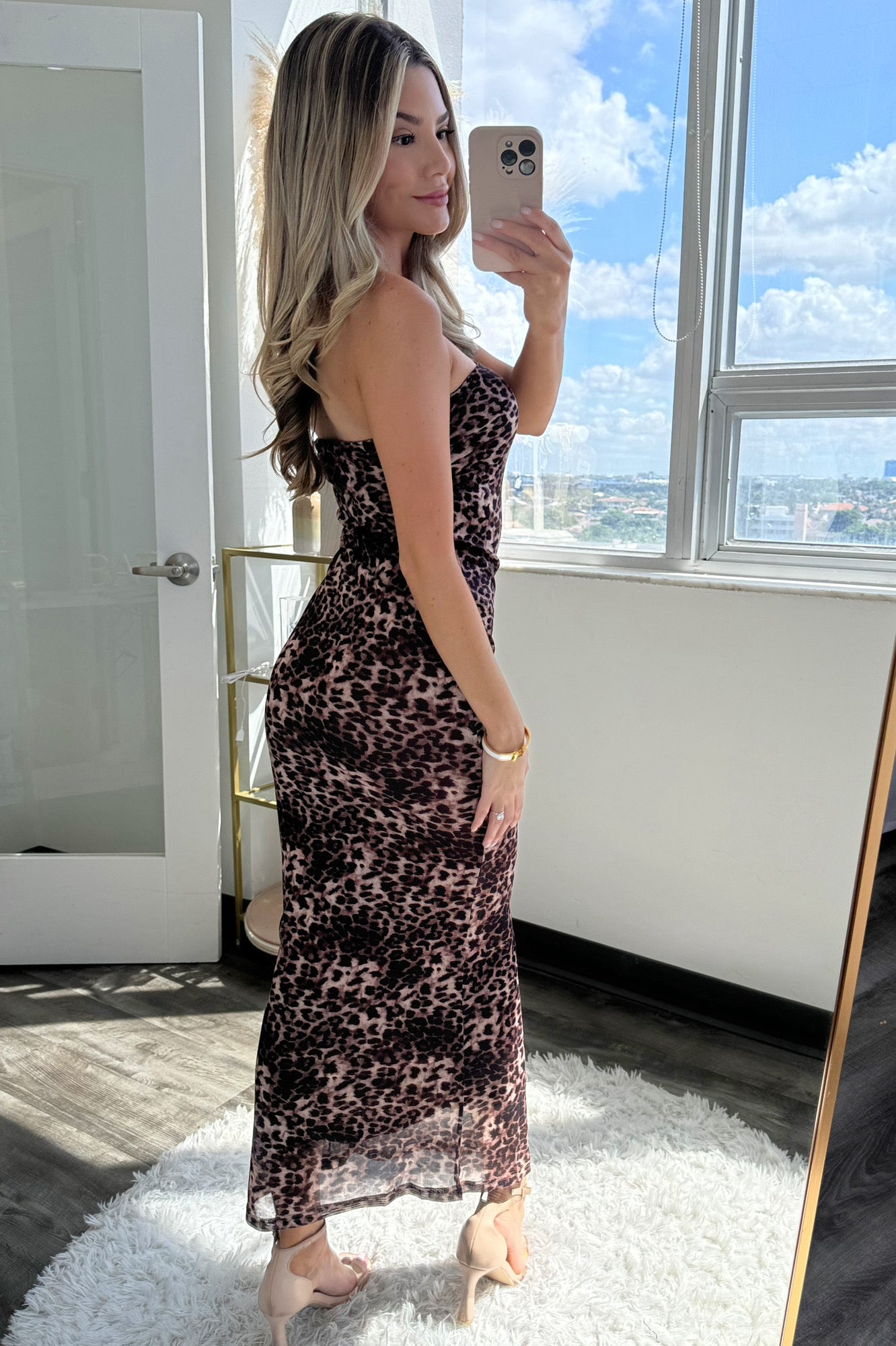 Leah Leopard dress