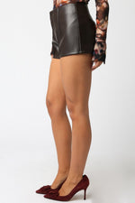 Sabrina Leather Hot shorts