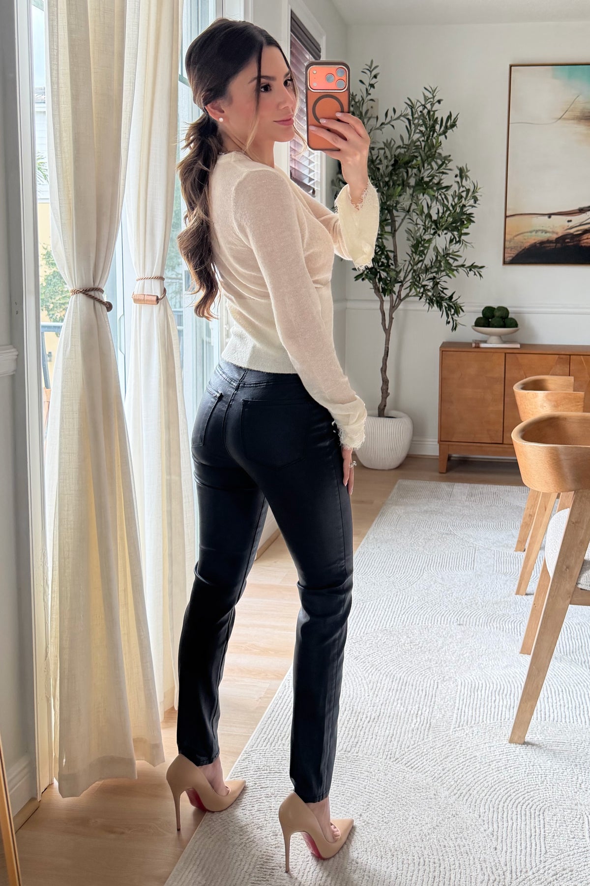 Harley Coated denim