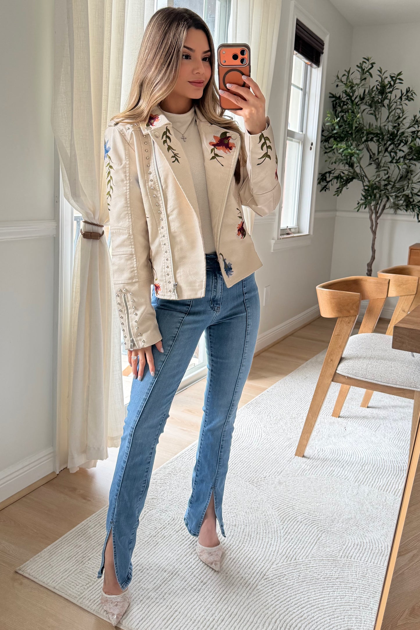 Naomi Floral Embroidered jacket