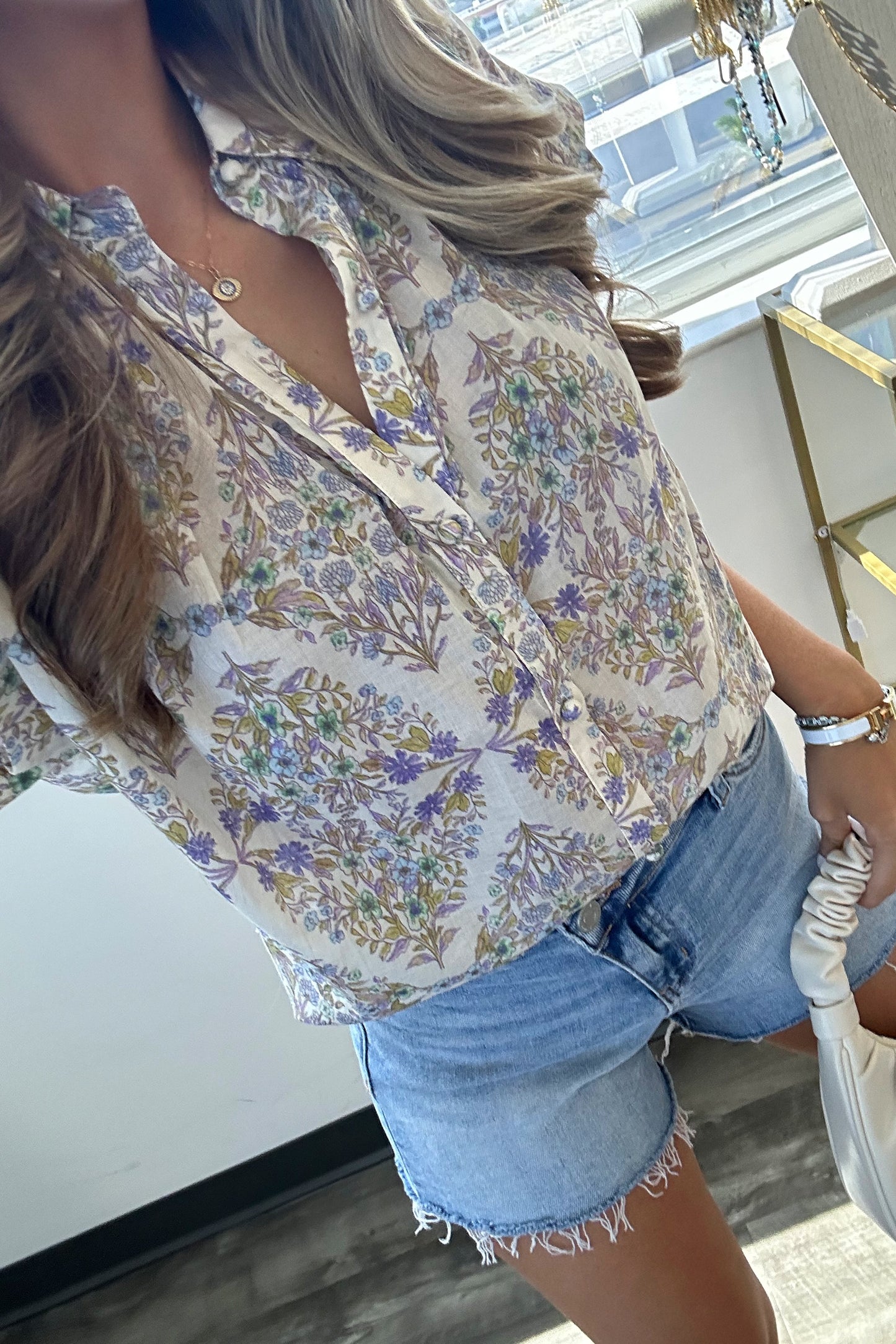 Michelle Button down