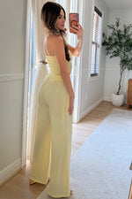 Bimini Pant set - Butter yellow