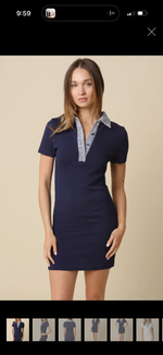 Penelope Denim Contrast dress