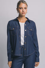 Victoria Tencel shacket