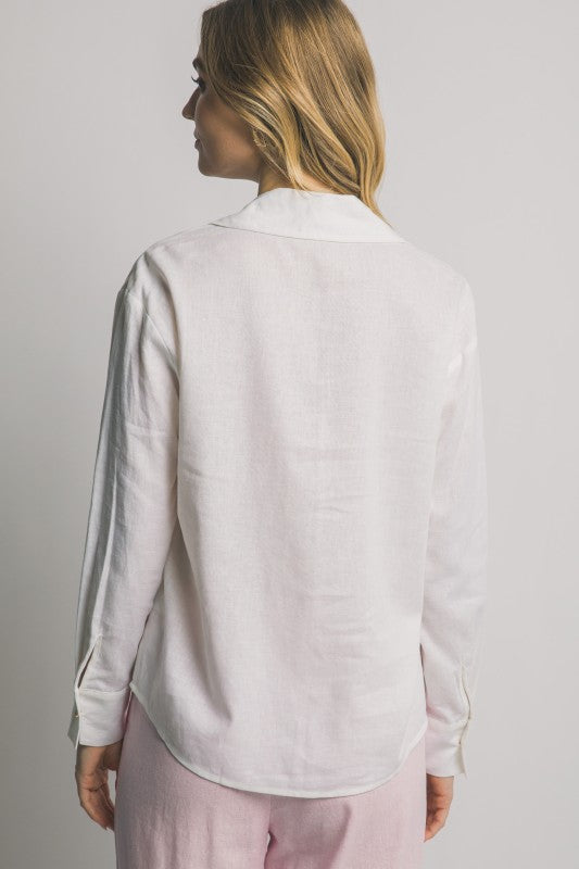 Melissa Linen Button down