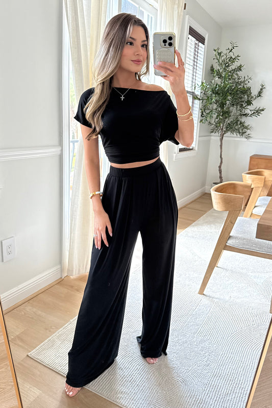 Phoebe Buttery Soft set - Balck