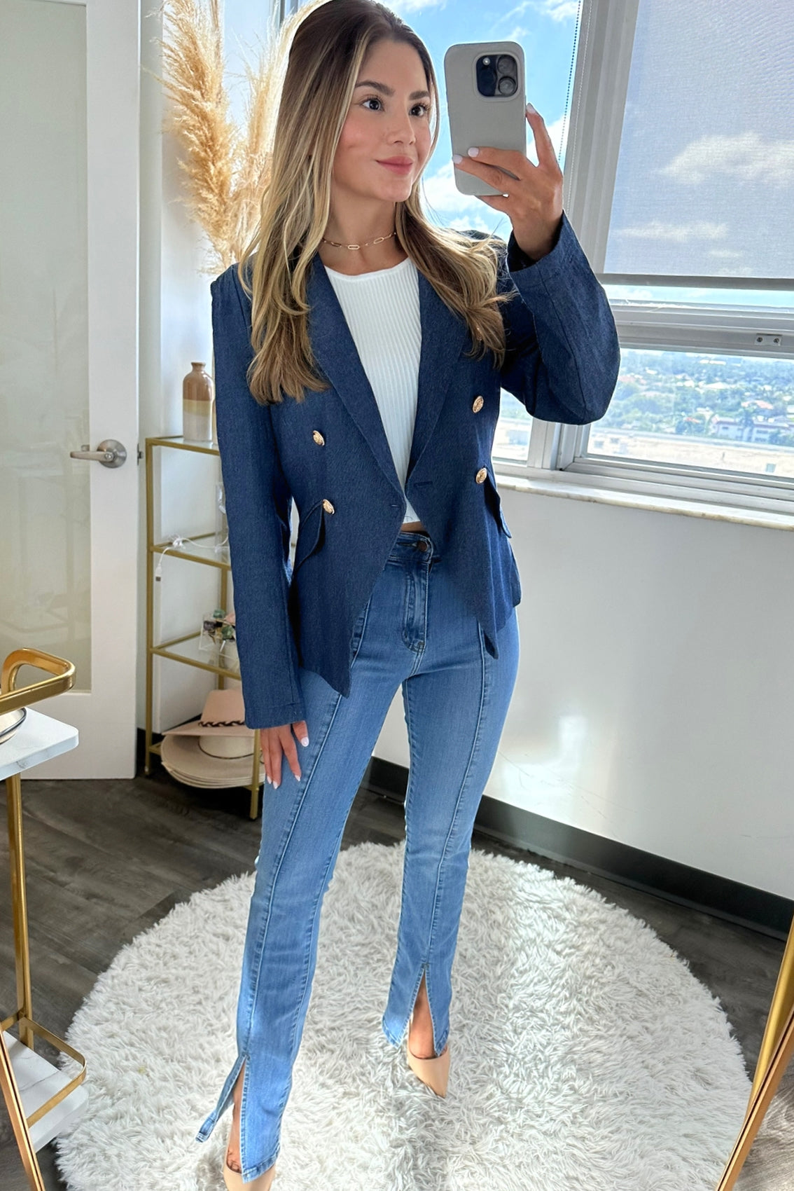 Serena blazer - Denim