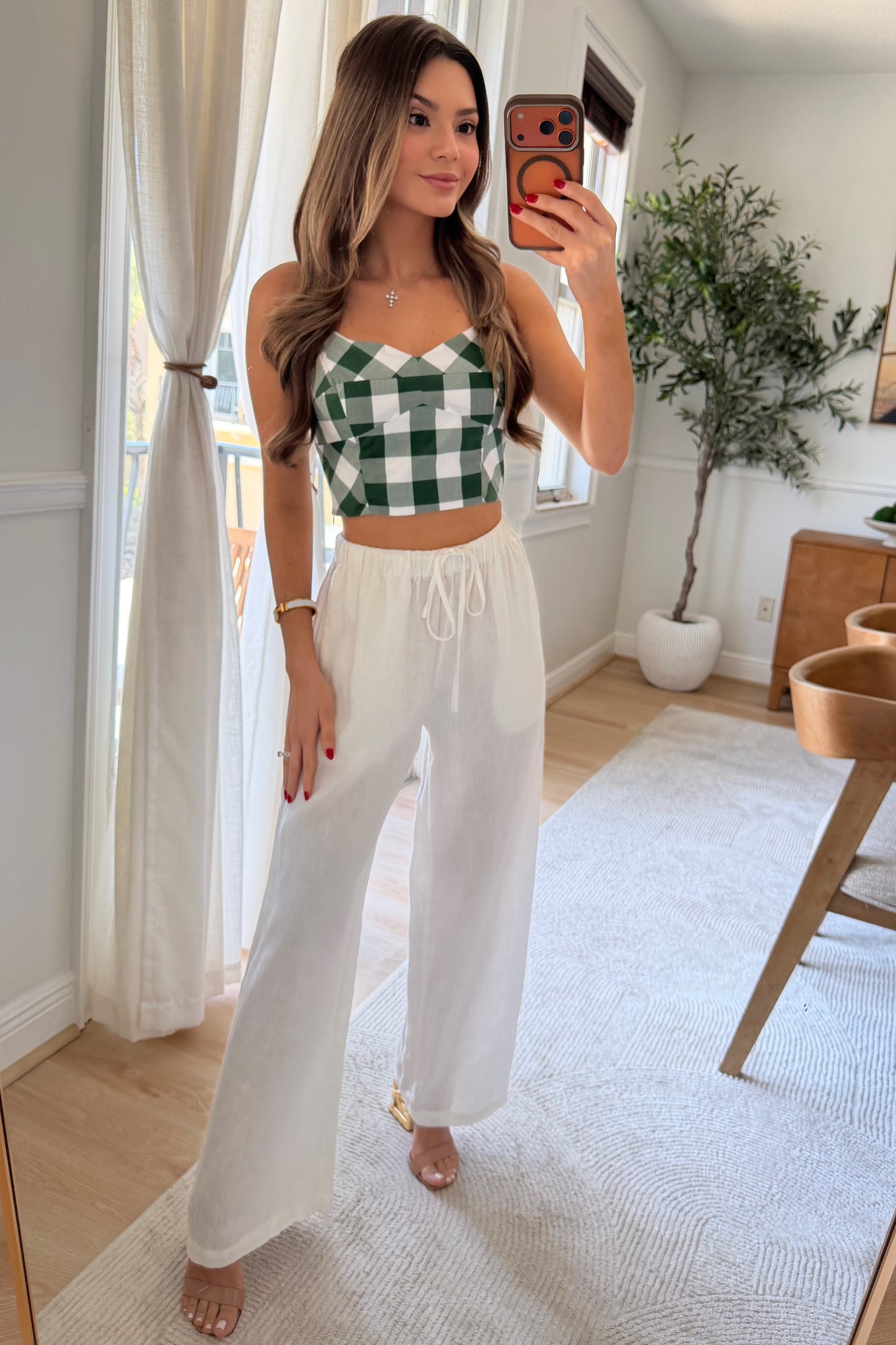 Capri Gingham top