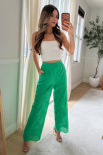 Milos Eyelet trousers