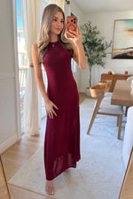 Alicia Knit dress - Burgundy