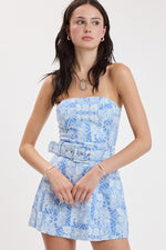 Santorini Belted Romper dress