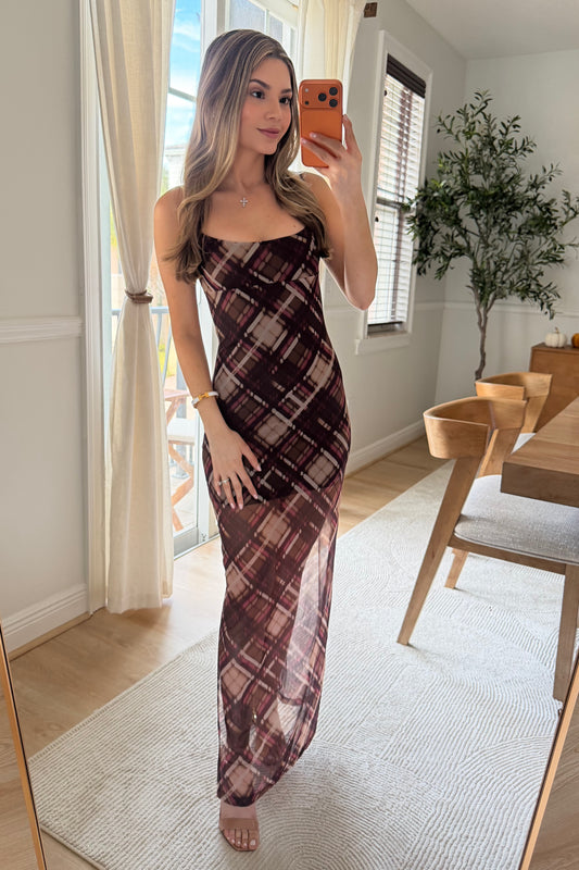 Vivi Plaid maxi